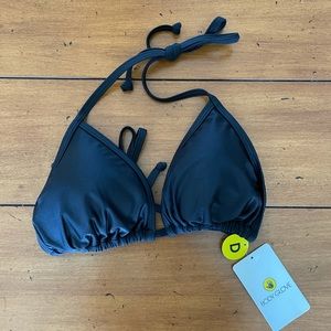 Nwt black body glove triangle bikini top
